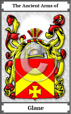 Glane Family Crest Download (JPG)  Book Plated - 150 DPI
