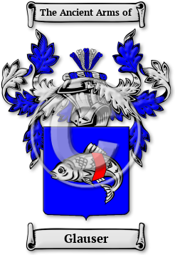 Glauser Family Crest Download (jpg) Legacy Series - 150 DPI