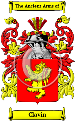 Clavin Family Crest/Coat of Arms
