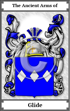 Glide Family Crest Download (JPG) Book Plated - 600 DPI