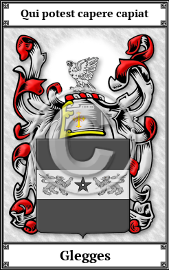 Glegges Family Crest Download (JPG) Book Plated - 600 DPI
