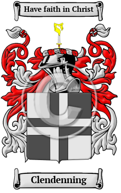 Clendenning Family Crest/Coat of Arms