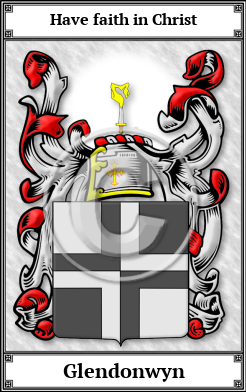 Glendonwyn Family Crest Download (JPG)  Book Plated - 150 DPI