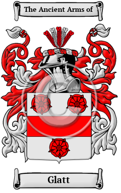 Glatt Family Crest/Coat of Arms