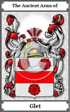 Glet Family Crest Download (JPG) Book Plated - 600 DPI