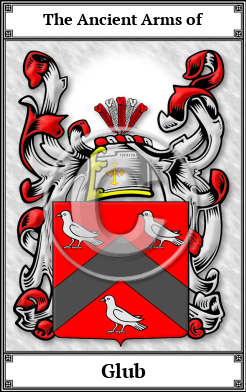 Glub Family Crest Download (JPG)  Book Plated - 150 DPI