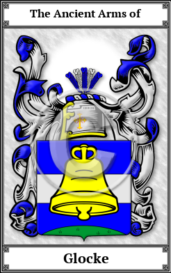 Glocke Family Crest Download (JPG) Book Plated - 600 DPI
