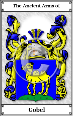 Gobel Family Crest Download (JPG) Book Plated - 600 DPI