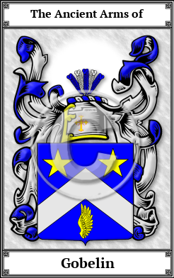 Gobelin Family Crest Download (JPG)  Book Plated - 150 DPI