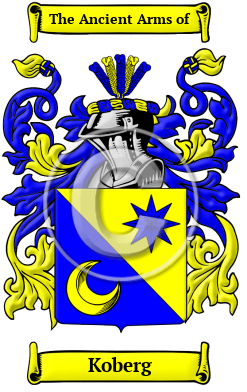 Koberg Family Crest/Coat of Arms