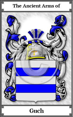 Guch Family Crest Download (JPG) Book Plated - 600 DPI