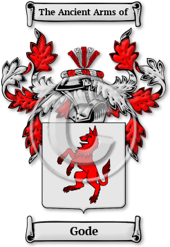 Gode Family Crest Download (jpg) Legacy Series - 150 DPI