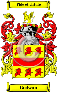 Godwan Family Crest/Coat of Arms