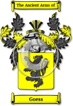 Goess Family Crest Download (jpg) Legacy Series - 150 DPI