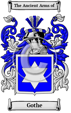 Gothe Family Crest/Coat of Arms