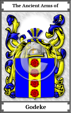 Godeke Family Crest Download (JPG) Book Plated - 600 DPI