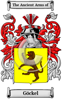 Göckel Family Crest/Coat of Arms