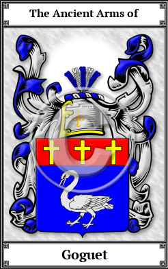 Goguet Family Crest Download (JPG) Book Plated - 600 DPI