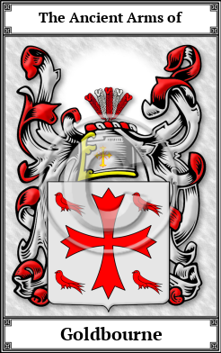 Goldbourne Family Crest Download (JPG) Book Plated - 600 DPI