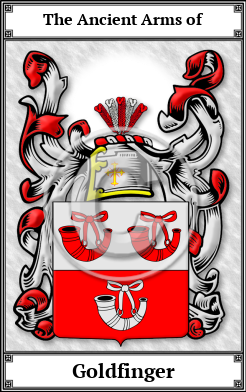 Goldfinger Family Crest Download (JPG)  Book Plated - 150 DPI