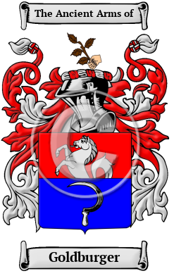 Goldburger Family Crest/Coat of Arms