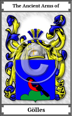 Gölles Family Crest Download (JPG) Book Plated - 600 DPI