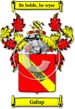 Galup Family Crest Download (jpg) Legacy Series - 150 DPI