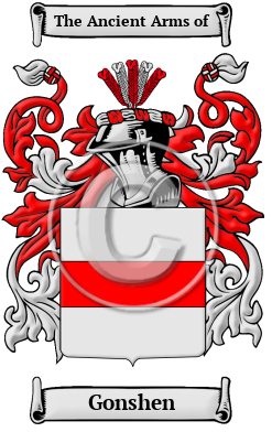 Gonshen Family Crest/Coat of Arms