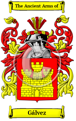 Gálvez Family Crest/Coat of Arms