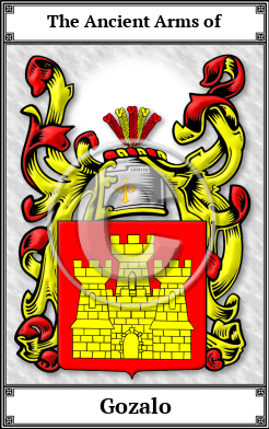Gozalo Family Crest Download (JPG) Book Plated - 600 DPI