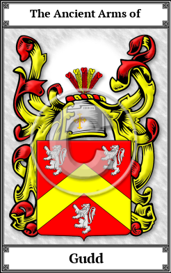 Gudd Family Crest Download (JPG)  Book Plated - 150 DPI