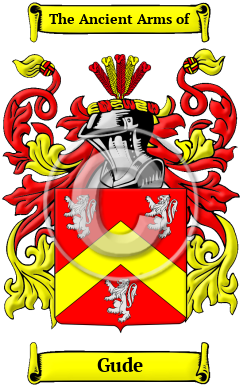 Gude Family Crest/Coat of Arms