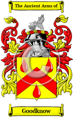 Goodknow Family Crest/Coat of Arms