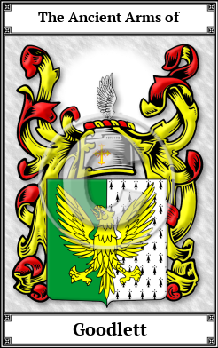 Goodlett Family Crest Download (JPG)  Book Plated - 150 DPI