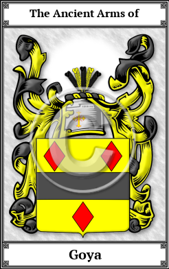 Goya Family Crest Download (JPG)  Book Plated - 150 DPI