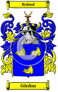 Gôrdon Family Crest/Coat of Arms