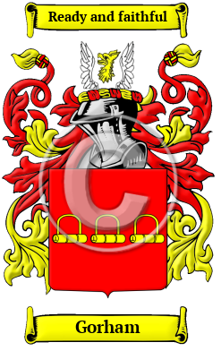 Gorham Family Crest/Coat of Arms