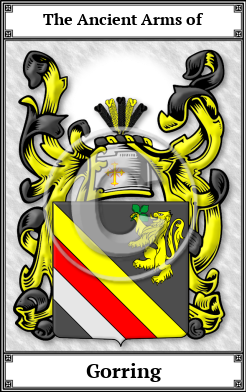 Gorring Family Crest Download (JPG)  Book Plated - 150 DPI