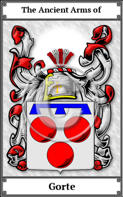 Gorte Family Crest Download (JPG) Book Plated - 600 DPI