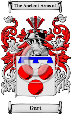 Gurt Family Crest/Coat of Arms
