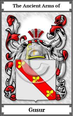 Gusur Family Crest Download (JPG)  Book Plated - 150 DPI