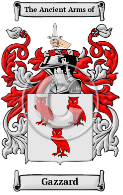 Gazzard Family Crest/Coat of Arms