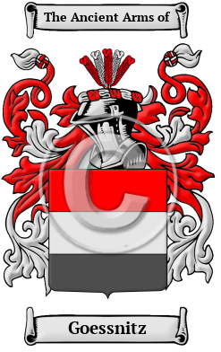 Goessnitz Family Crest/Coat of Arms