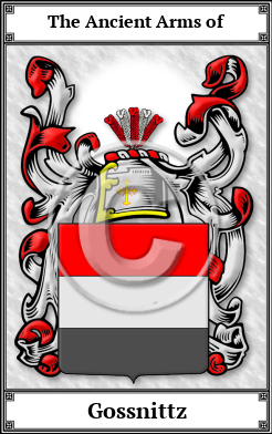 Gossnittz Family Crest Download (JPG) Book Plated - 300 DPI