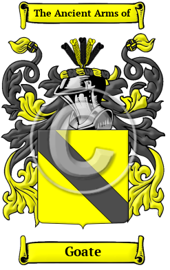 Goate Family Crest/Coat of Arms