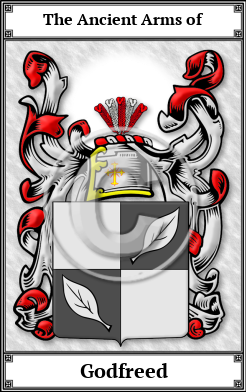 Godfreed Family Crest Download (JPG) Book Plated - 600 DPI