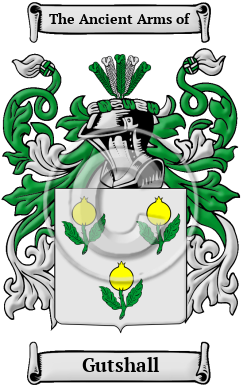 Gutshall Family Crest/Coat of Arms