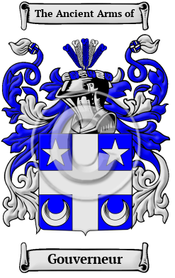 Gouverneur Family Crest/Coat of Arms