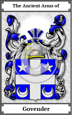 Govender Family Crest Download (JPG) Book Plated - 600 DPI