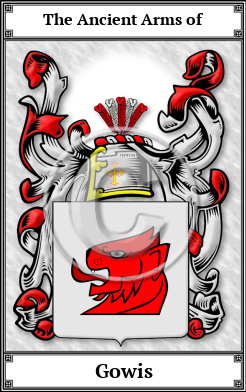 Gowis Family Crest Download (JPG)  Book Plated - 150 DPI